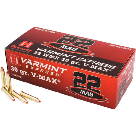 Balles Hornady Varmint Express - Percussion Annulaire 22 WMR 30GR