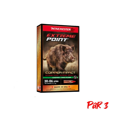 Balles Winchester Extreme Point Lead Free - Cal. 30-06 - Par 20