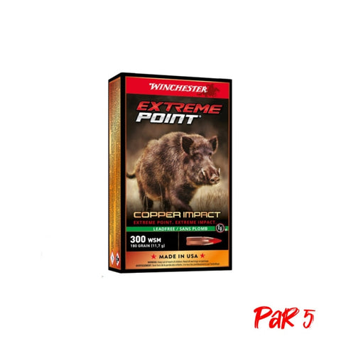 Balles Winchester Extreme Point Lead Free - Cal. 300 WSM - Par 20