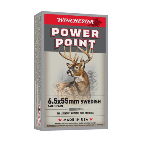 Balles Winchester Power Point - Cal. 6.5X55Swd - Par 20 CX6555