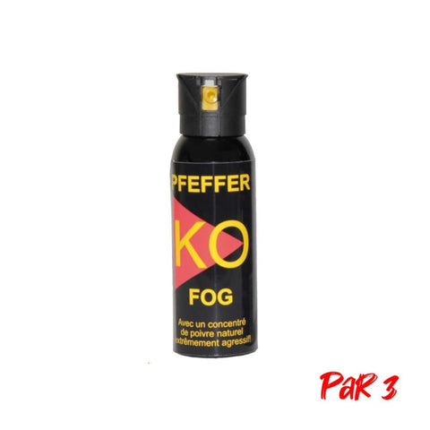 Bombe lacrymogène Pfeffer KO FOG Gel poivre SP475P3