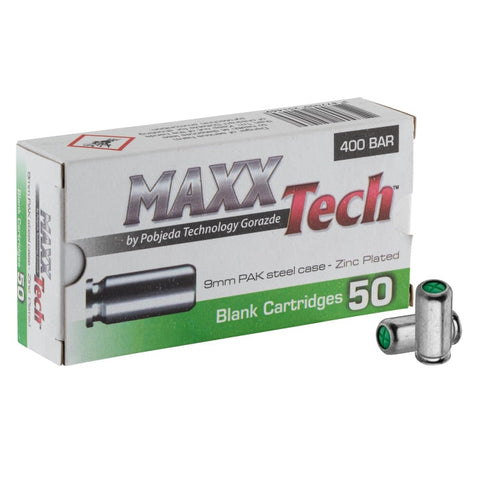 Balle à Blanc MaxxTech PA x50 - 9 mm PAK Default Title - ChasseTir.com