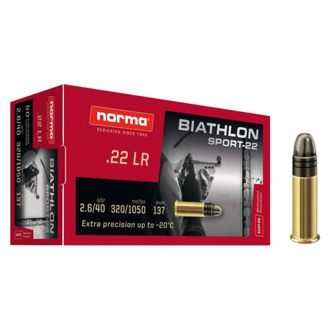 Cartouches Norma Biathlon Match-22 LRN - Cal. 22 LR 62100271