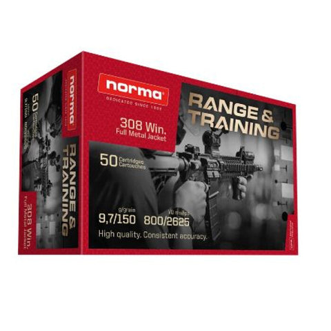 Cartouches Norma Range&Training - Cal. 308 Win 62201447