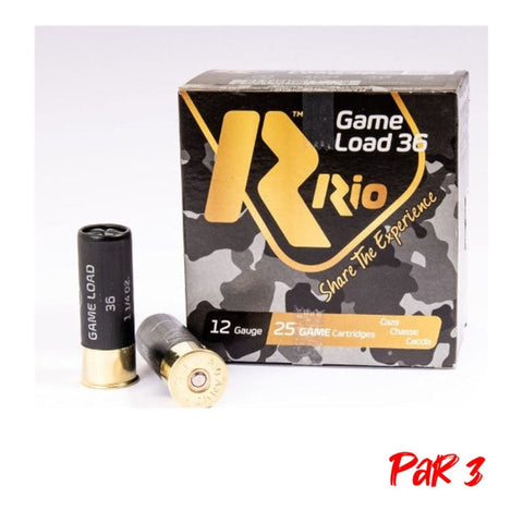 Cartouches RIO Game Load 36 BJ - Cal.12/70 RIO012P3