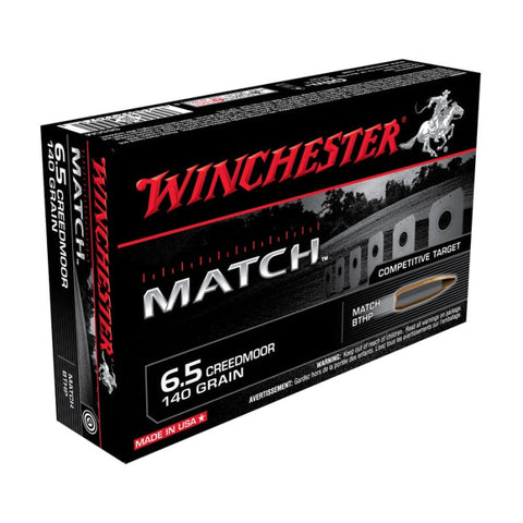 Cartouches Winchester BTHP - Cal. 6.5 Creedmoor - Par 20 CS65CM