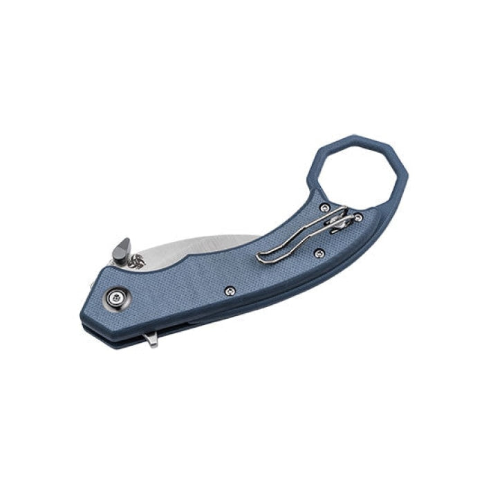 Couteau de poche Böker Plus HEL Karambit Bleu-Gris 01BO516