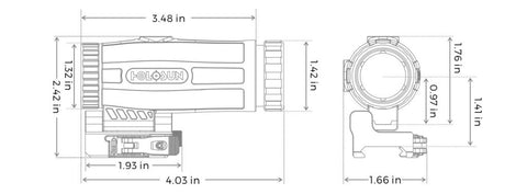Viseur point rouge Holosun Magnifier 3x