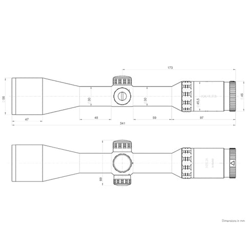 Lunette de tir Kahles Helia 2-10x50i - Rail SR KA10703