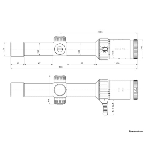 Lunette de Tir Kahles K18i -2 1-8x24 ka10686