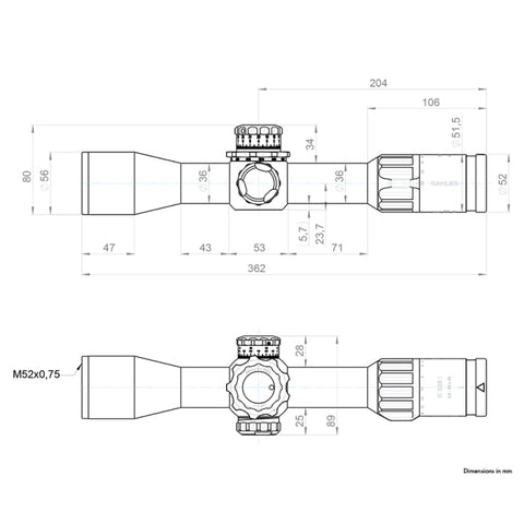 Lunette de tir Kahles K328I DLR 3.5-28x50 Ret. SKMR4+ KA10704