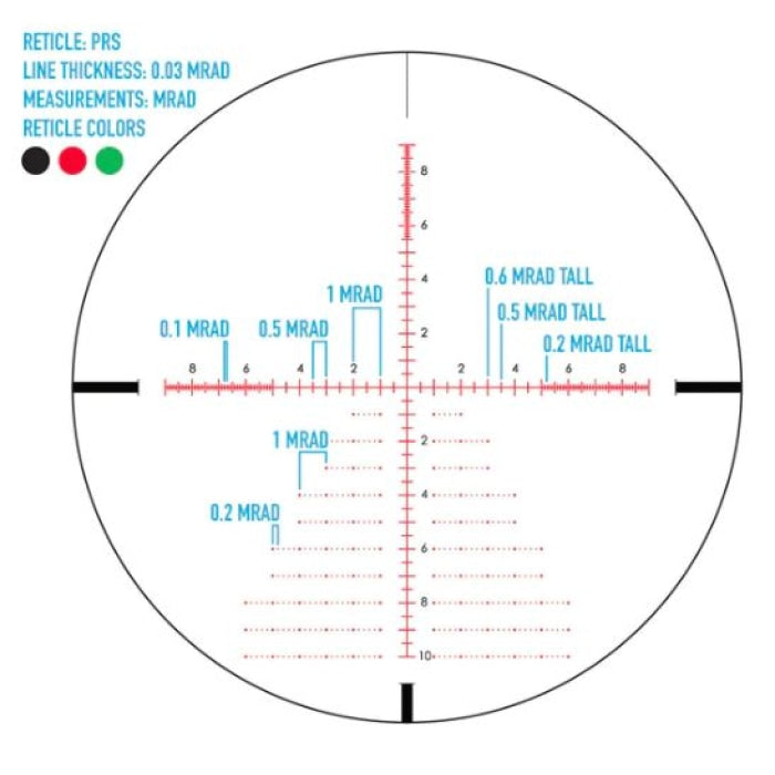 Lunette SightMark Latitude 6.25-25x56 avec réticule PRS 514SM13042PRS