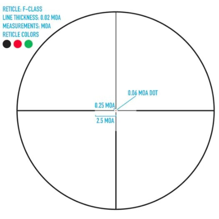 Lunette SightMark Latitude 8-32x60 avec réticule de classe F