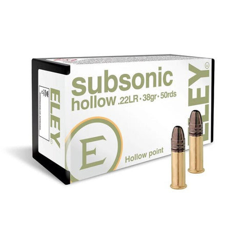 Munitions Eley Subsonic Hollow Point - Cal 22 LR - Par 50 22ELSUB