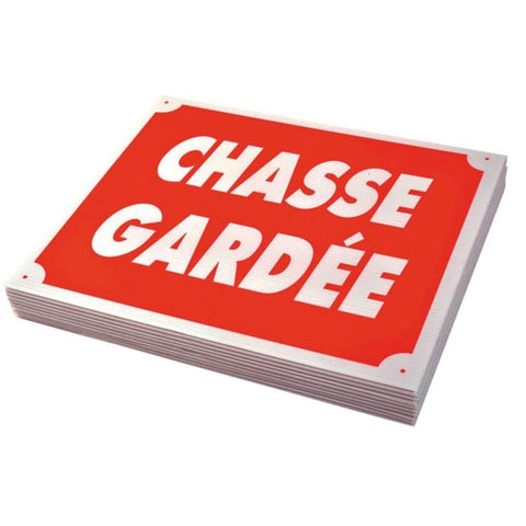 Panneau Plastique Stepland Chasse Gardée SLAC720CG