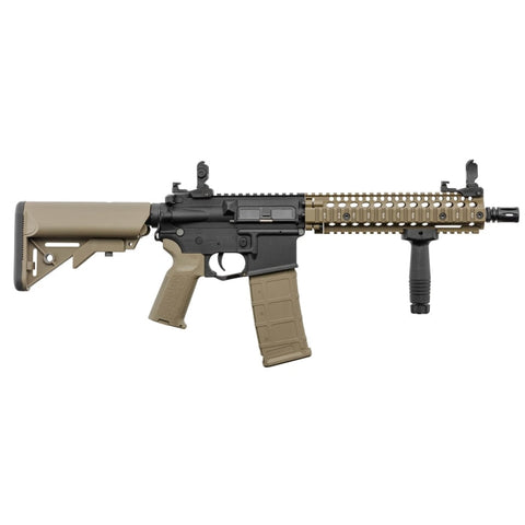 Réplique AEG Lancer Tactical LT-18 Gen2 MK18 Tan-Noir - Pack complet