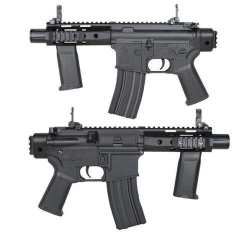 Replique Longue S&T 6mm M4 URX4 M-LOK Pistol Challenger G3 AEG BK