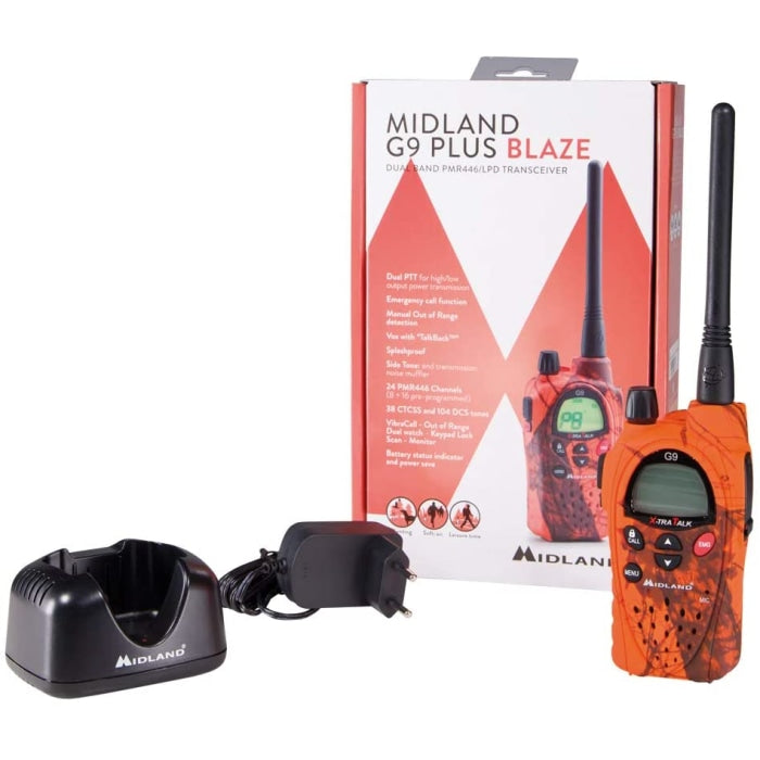 Talkie-walkie rechargeable Midland G9 Pro PMR446 - Orange CY0655