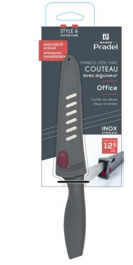 Couteau CMP Paris avec aiguiseur intégré - 23 cm