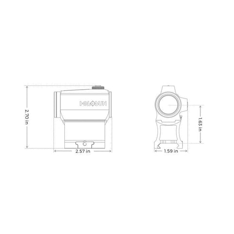 Viseur point rouge Holosun HS403C - Solaire HS403C