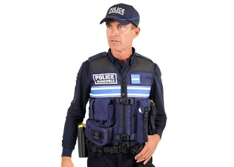 Gilet Tactique Safariland Police Municipale - Poches fixes Bande