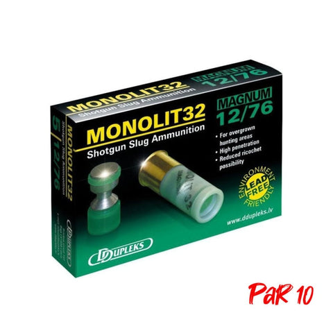 Balles Dupleks Monolit 32 - Cal. 12/70 DDM32P10