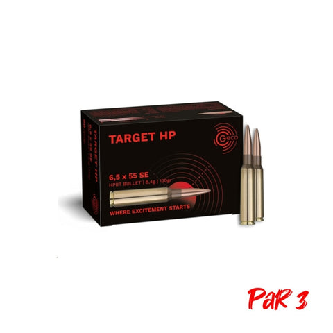 Balles Geco Target HP - Cal. 6.5x55 SE 2421510P3