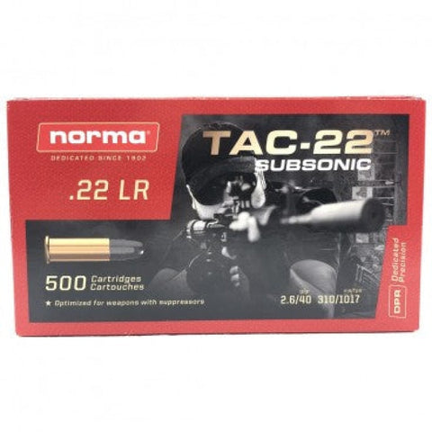 Balles Norma Subsonic - Cal. 22LR 62100274