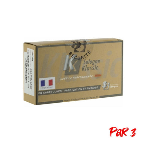 Balles Sologne Nosler Partition - Cal. 300 Win Mag BG3001P3