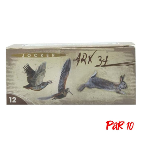 Boite de 10 Cartouches Jocker ARX 34 BG - Cal. 12/70/16