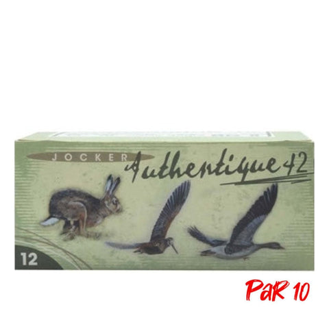 Boite de 10 Cartouches Jocker Authentique 42 BG - Cal. 12/70/25