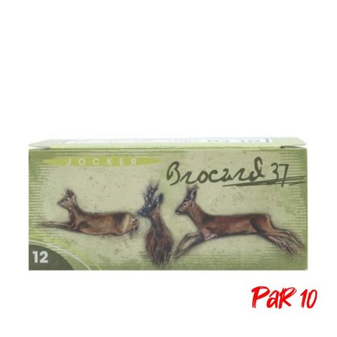 Boite de 10 Cartouches Jocker Brocard 37 BJ - Cal. 12/70/25 - PB 2 NI