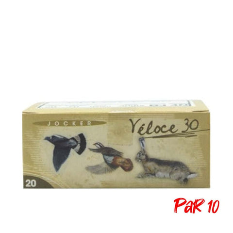 Boite de 10 Cartouches Jocker Veloce 30 BJ - Cal. 20/70/16