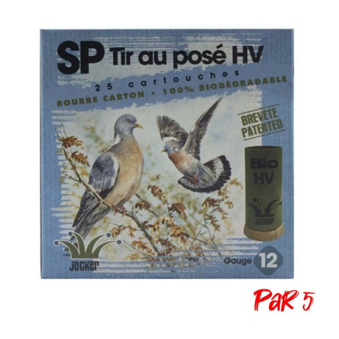 Boîte de 25 Cartouches Jocker Bio SP Tir au Pose 33 HV BJ - Cal.