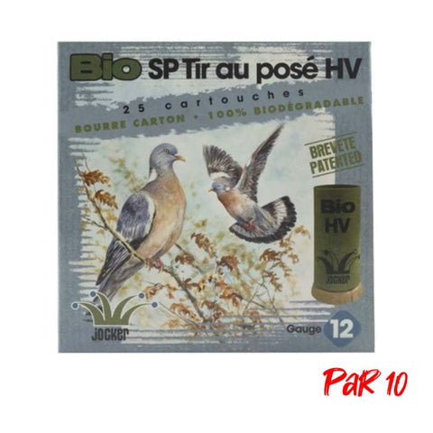 Boîte de 25 Cartouches Jocker Bio SP Tir au Pose 50 HV BJ - Cal.