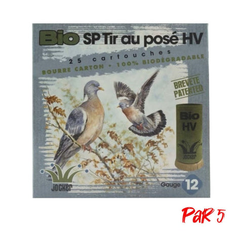 Boîte de 25 Cartouches Jocker Bio SP Tir au Pose 50 HV BJ - Cal.