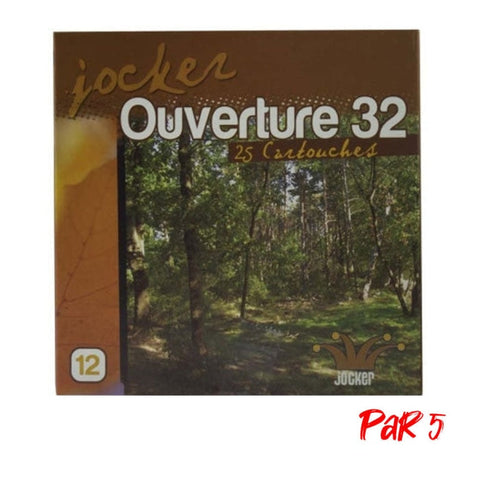 Boîte de 25 Cartouches Jocker Ouverture 32 BG - Cal. 12/67/16