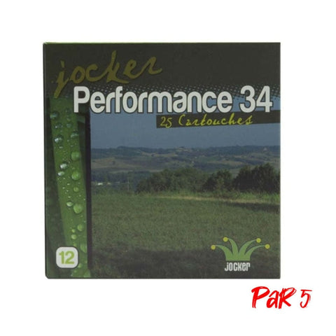 Boîte de 25 Cartouches Jocker Performance 34 BJ - Cal. 12/70/16