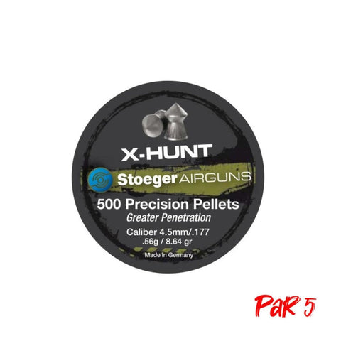 Boite de plombs Stoeger X-Hunter tête pointue 0.56 g - Cal. 4.5 mm