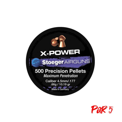 Boite de plombs Stoeger X-power 0.66 g - Cal. 4.5 61100047P5