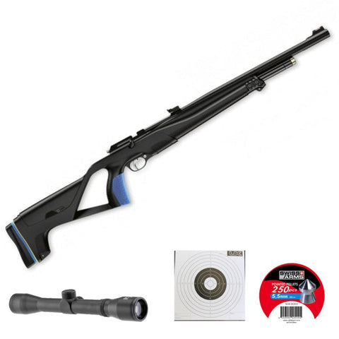 Carabine PCP Stoeger XM1 - Cal. 5.5 + Lunette RTI 4x32 et accessoires