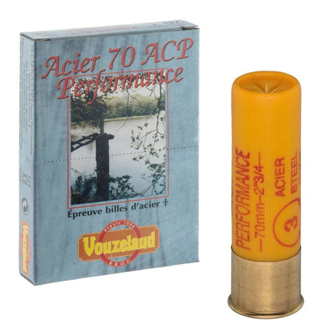 Cartouche Vouzelaud Acier 70 Acp haute performance - Cal. 20/70 ML3312