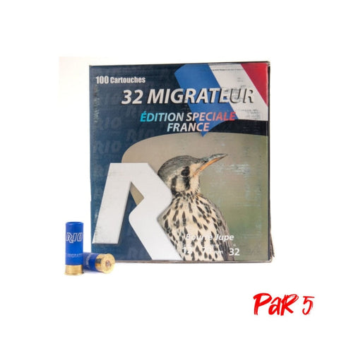 Cartouches RIO Pack Migrateur - 32 BJ - Cal.12/70 RIO027P5