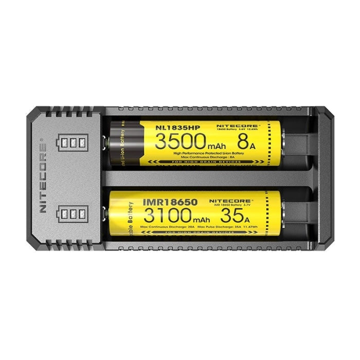 Chargeur Nitecore Micro-USB - 2 Accus NCUI2