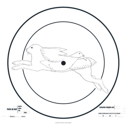 Cible d’Essai pour Fusil COURT 90x90 3170