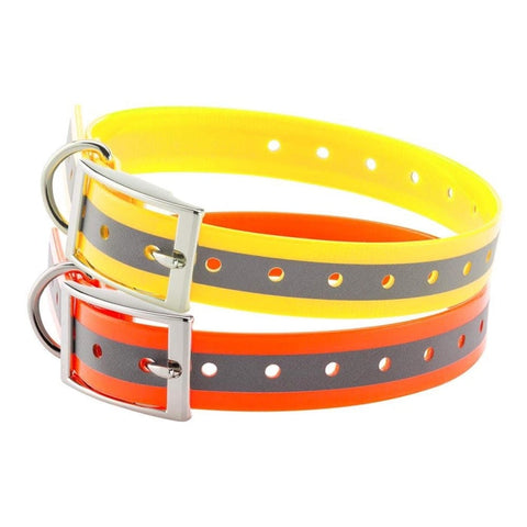 Collier pour chien Country Fluo réfléchissant - 2.5 x 60 cm CH5522