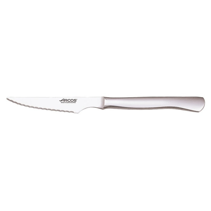 Couteau Arcos Table Manche Acier - Steak - Lame 110mm A375500