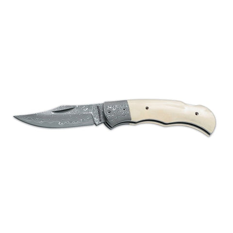 Couteau Boker Magnum Damascus Bone - Lame 78mm 01MB180DAM