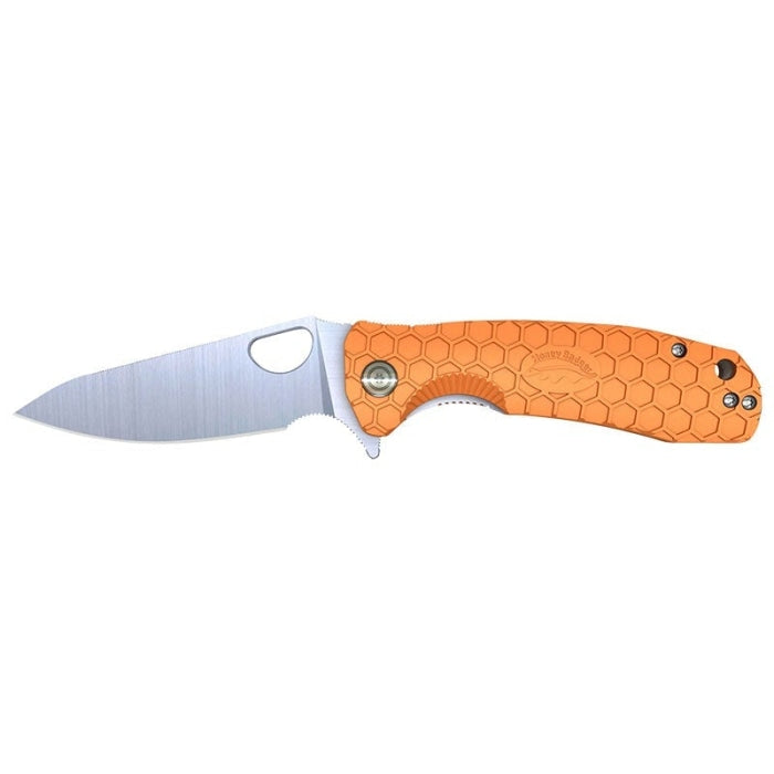 Couteau Honey Badger Leaf Large Orange - Lame 92mm 01HO045