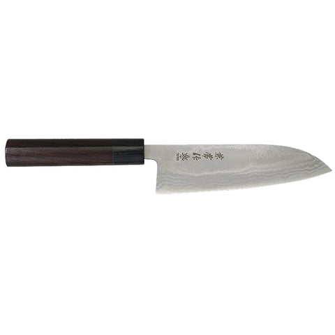 Couteau Kane Tsune Santoku Bois de Santal - Lame 165mm KC462